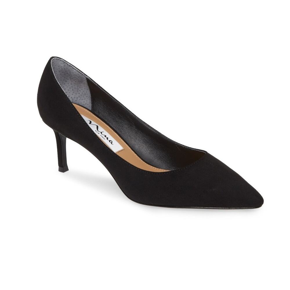 Nina Classic Black Suede Nina60 Pumps Size 8 M